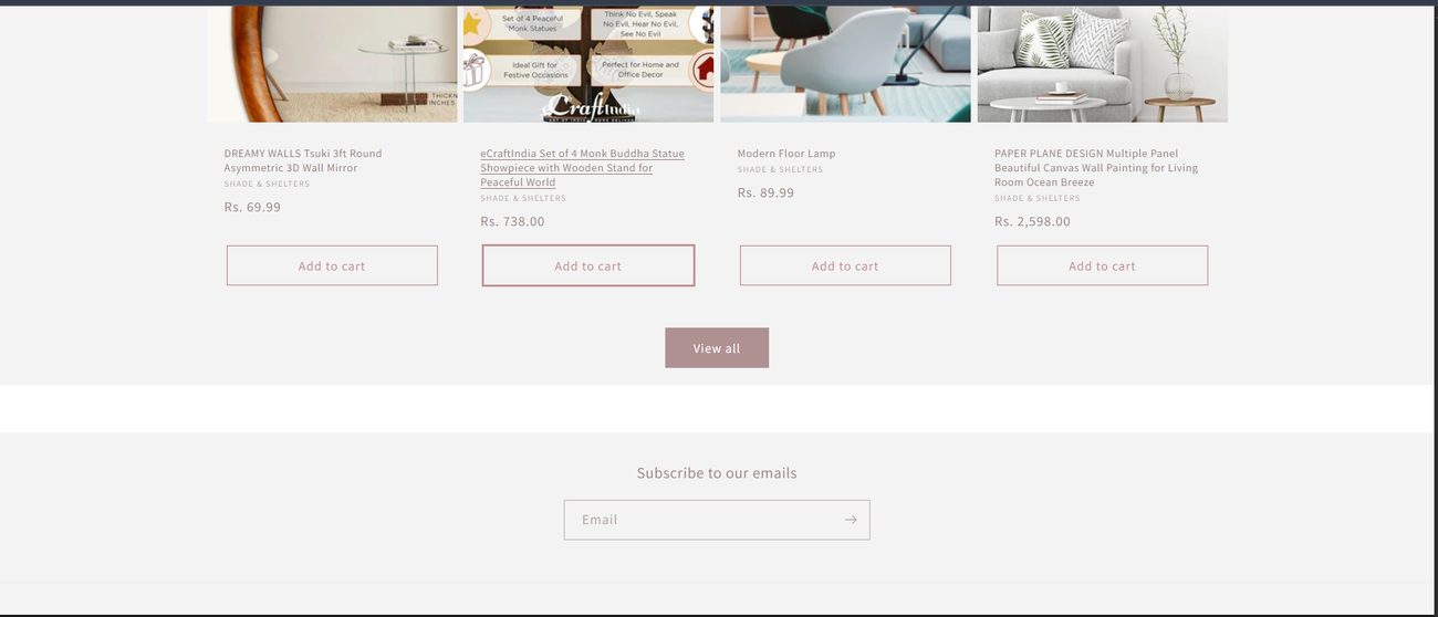 Products — full catalog & newsletter